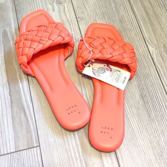 (23-3184)   🔥3/$20🔥  A New Day Pink Carissa Sandals Size 7.5 - Picture 5 of 11